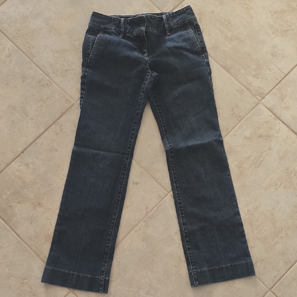 Ann Taylor Dark Blue Straight Leg Jeans
